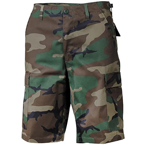 MFH US BDU Bermuda Shorts Hose Cargo Herrenhose Kurze Capri Sommerhose Woodland XS-3XL (M) von MFH