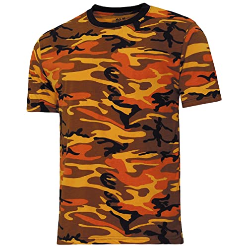 MFH US Streetstyle T-Shirt - Orange Camo Größe 3XL von MFH