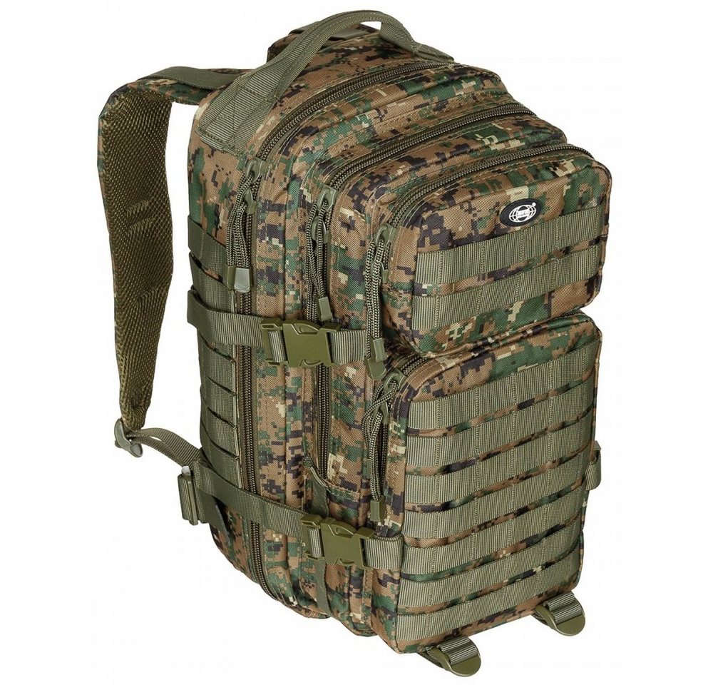 MFH Wanderrucksack US Rucksack, Assault I, digital woodland (Packung) von MFH