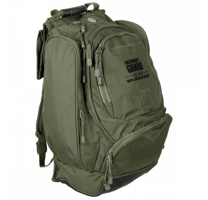 MFH Wanderrucksack US Rucksack, NATIONAL GUARD, oliv, Nylon von MFH