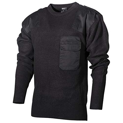 MFH klassischer Bundeswehr Pullover aus Polyacryl (Schwarz/50) von MFH