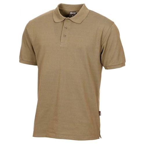 Poloshirt mit Knopfleiste (Coyote, M) von MFH