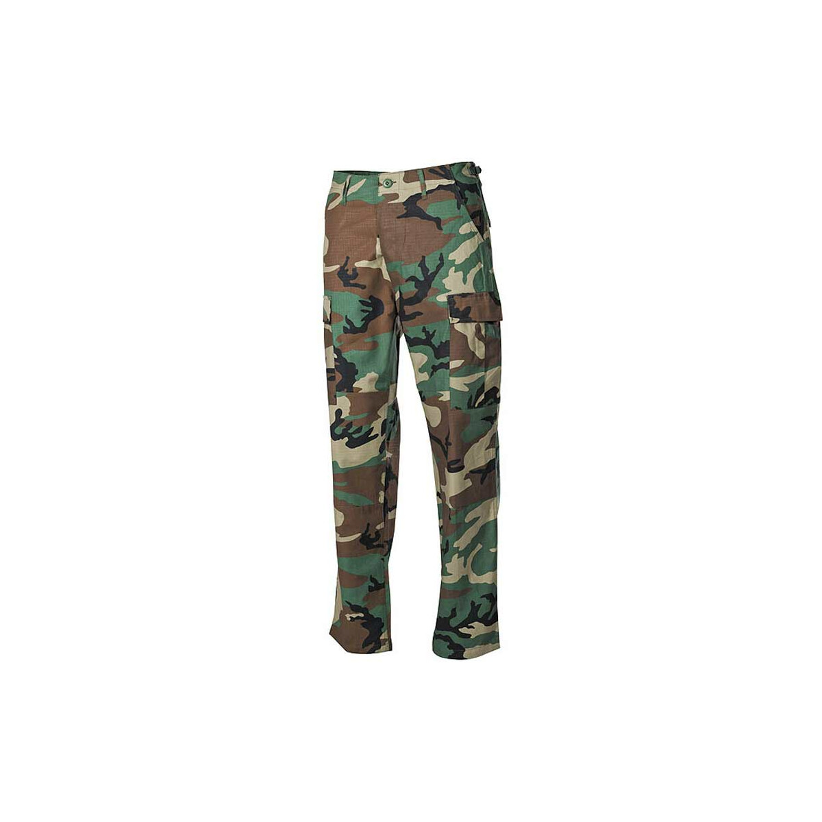 US Kampfhose BDU, Rip Stop, woodland mit doppelten Knien/Hintern 3XL von MFH