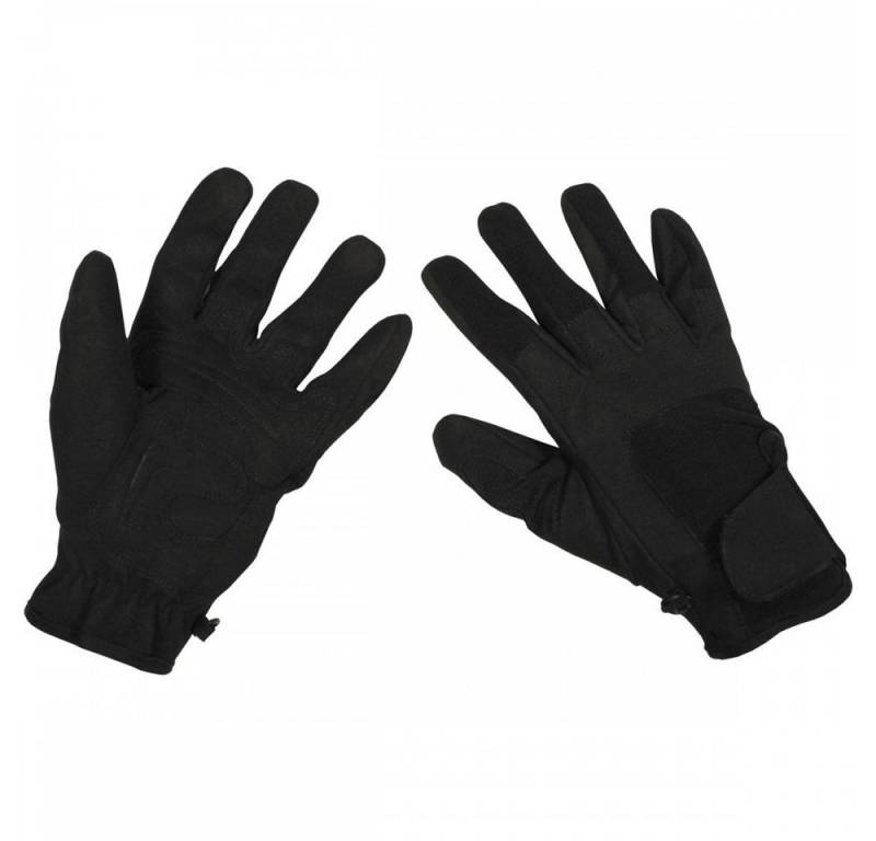 MFHHighDefence Multisporthandschuhe Fingerhandschuhe, Worker light, schwarz - L von MFHHighDefence