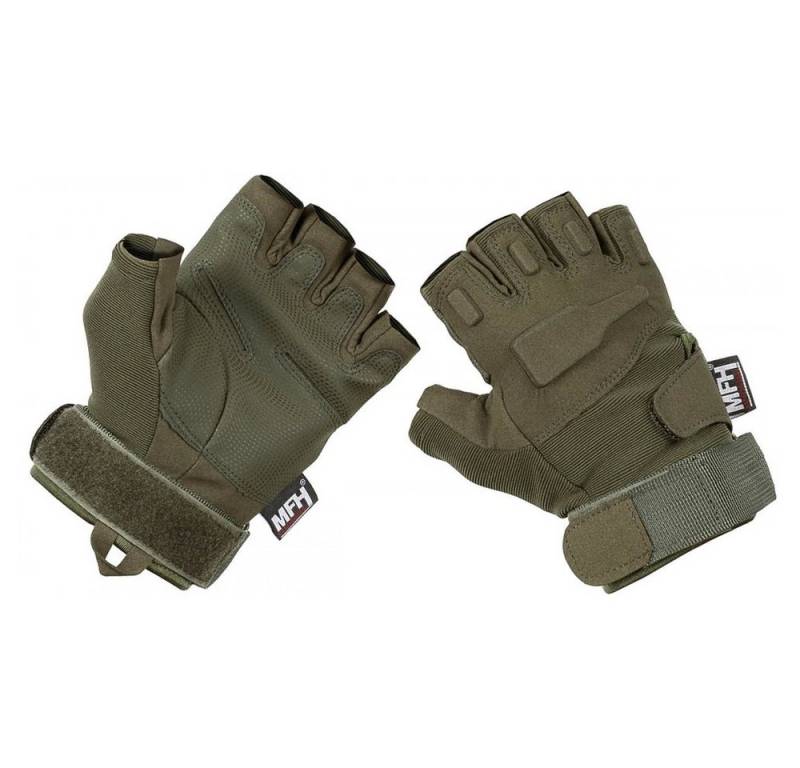 MFHHighDefence Multisporthandschuhe HighDefence Tactical Handschuhe,"Protect", ohne Finger, oliv - L von MFHHighDefence