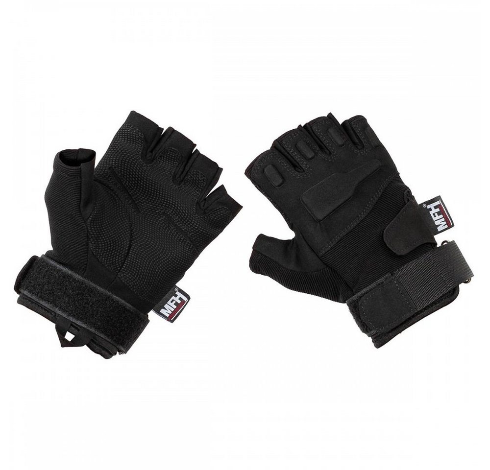 MFHHighDefence Multisporthandschuhe Tactical Handschuhe,Protect, ohne Finger, schwarz - M von MFHHighDefence