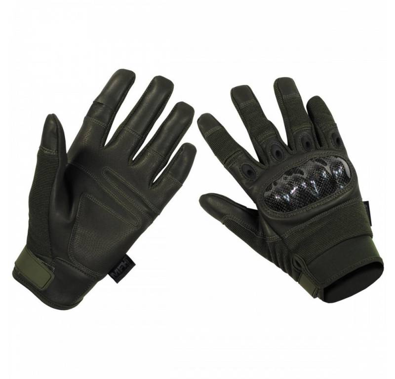 MFHHighDefence Multisporthandschuhe MFH High Defence Tactical Handschuhe "Mission" (Tactical Handschuhe, exzellenter Halt auf nassen Oberflächen) atmungsaktiv, schnell trocknend & strapazierfähig von MFHHighDefence