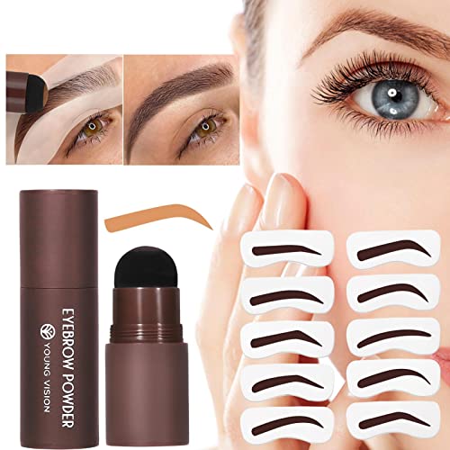 Augenbrauen-Stempel-Kit - Langlebiges Augenbrauen-Stempelset für kleine Augen, wasserfest,Brow Tint Kit Fine Texture Sweatproof zum Zeichnen der Augenbrauenform Mfjs von MFJS