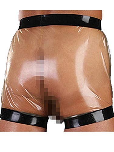 MFMYEE Sexy Latex Herren Slip Gummi Shorts Unterwäsche (M) von MFMYEE