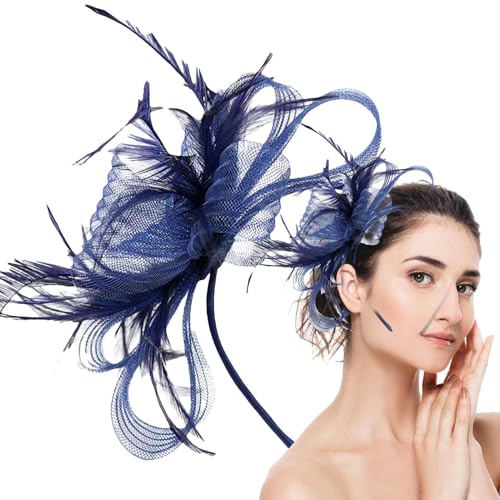 MFYOUPK Hut Stirnband | Retro Kopfbedeckung | Hut Netzhaarschmuck Haaraccessoires für Hochzeiten Frauen Gesellschaftsveranstaltungen Afternoon Tea Festivals Täglicher Gebrauch Hausgebrauch von MFYOUPK