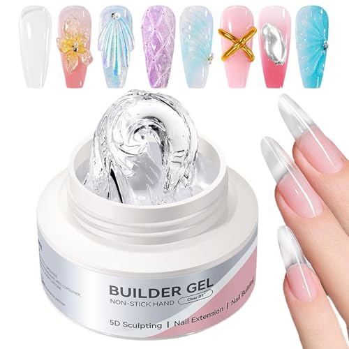 MFYOUPK Nagelmodelliergel - 60ml Fester Nagelformungsgel - Nicht Klebendes Maniküre Design Builder Für Frauen Modellierung Gravur Verlängerung Malerei Kunst - Handmodellierung Verlängerung Skulptur von MFYOUPK