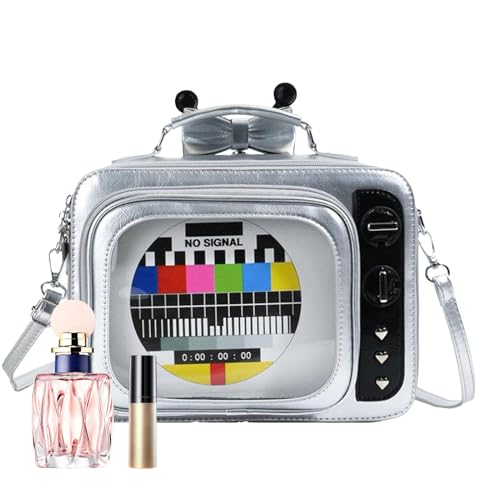 MFYOUPK Umhängetasche - Retro TV Form Schultertasche | Multifunktionale Handtasche Stylishe Tagesrucksack Für Mädchen Schule Pendeln Reisen Outdoor von MFYOUPK