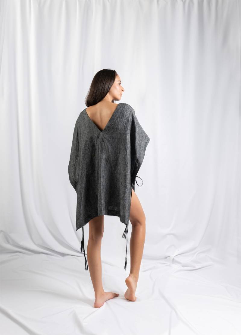 100% Leichtes Leinenkleid Mit Seitlichen Krawatten von MFolkessonStyle