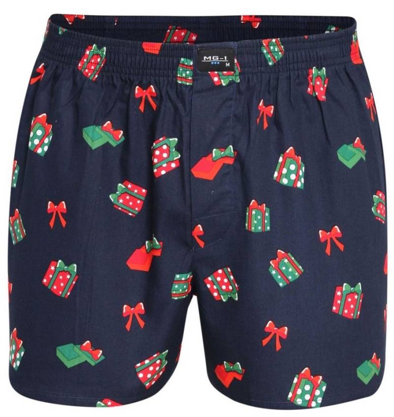 MG-1 Boxershorts 1er, 2er und 4er Pack MG-1 Herren Webboxer WEIHNACHTEN X-MAS Christmas (1-St) von MG-1