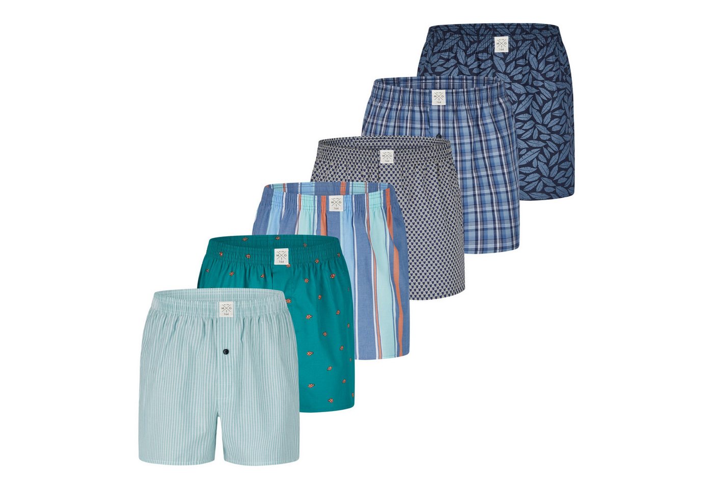 MG-1 Boxershorts 6 Pack MG-1 Kinder Boxershorts 100% Baumwolle – bequeme Webboxer S–XXL (1-St) von MG-1