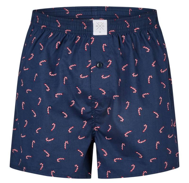 MG-1 Boxershorts MG-1 Herren Boxershorts aus 100% Baumwolle Weihnachten Zuckerstange (1-St) von MG-1