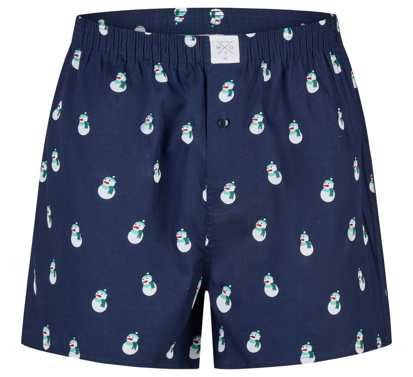 MG-1 Boxershorts MG-1 Herren Boxershorts aus 100% Baumwolle mit Weihnachtsmotiv (1-St) von MG-1