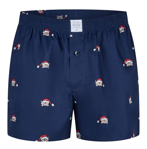 MG-1 Herren Webboxer Weihnachten X-Mas Christmas Motive Teddy, Farbe:Teddy Bär - Teddy Bear, Grösse:M von MG-1