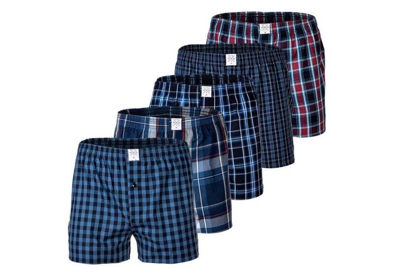 MG1 Boxershorts Herren Web-Boxershorts 5er Pack Baumwolle (Packung, 5er Pack) von MG1
