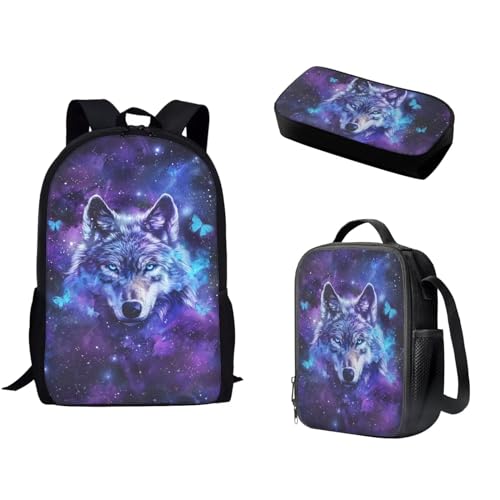 MGDDB Schultaschen-Set für Kinder inklusive Schultertasche, Lunchtasche, Stifthalter, Organizer, 3-teilig), zusätzliche Weblabs: (Pax_Checkout_Buy_Now_GC_Tango_2,848,094.4 cm:" von MGDDB