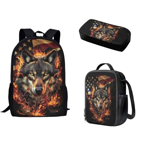 MGDDB Schultaschen-Set für Kinder inklusive Schultertasche, Lunchtasche, Stifthalter, Organizer, 3-teilig), zusätzliche Weblabs: (Pax_Checkout_Buy_Now_GC_Tango_2,848,094.4 cm:" von MGDDB