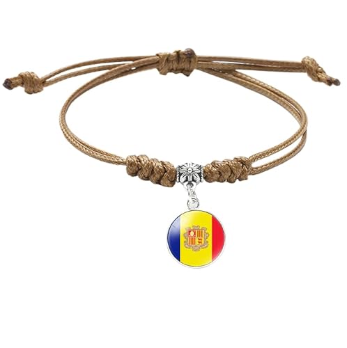MGDIFYXAA Geflochtenes Armband Mit Andorra-Flagge – Verstellbares Armband Mit Fußballliebhaber-Flaggenmuster, Schmuck, Geschenk Für Frauen Und Männer, Khaki, 16 Mm MGDIFYXAA Geflochtenes Armband Mit Andorra-Flagge – Verstellbares Armband Mit Fußballliebhaber-Flaggenmuster, Schmuck, Geschenk Für Frauen Und Männer, Khaki, 16 Mm von MGDIFYXAA