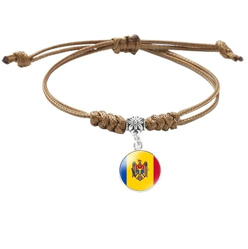 MGDIFYXAA Geflochtenes Armband Mit Der Flagge Moldawiens – Verstellbares Armband Mit Flaggenmuster Für Fußballliebhaber, Schmuck, Geschenk Für Frauen Und Männer, Khaki, 16 Mm MGDIFYXAA Geflochtenes Armband Mit Der Flagge Moldawiens – Verstellbares Armband Mit Flaggenmuster Für Fußballliebhaber, Schmuck, Geschenk Für Frauen Und Männer, Khaki, 16 Mm von MGDIFYXAA