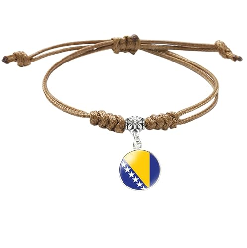 MGDIFYXAA Geflochtenes Armband Mit Der Flagge Von Bosnien Und Herzegowina – Verstellbares Armband Mit Flaggenmuster Für Fußballliebhaber, Schmuck, Geschenk Für Frauen Und Männer, Khaki, 16 Mm MGDIFYXAA Geflochtenes Armband Mit Der Flagge Von Bosnien Und Herzegowina – Verstellbares Armband Mit Flaggenmuster Für Fußballliebhaber, Schmuck, Geschenk Für Frauen Und Männer, Khaki, 16 Mm von MGDIFYXAA