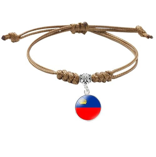 MGDIFYXAA Geflochtenes Armband Mit Liechtenstein-Flagge – Verstellbares Armband Mit Fußballliebhaber-Flaggenmuster, Schmuck, Geschenk Für Frauen Und Männer, Khaki, 16 Mm MGDIFYXAA Geflochtenes Armband Mit Liechtenstein-Flagge – Verstellbares Armband Mit Fußballliebhaber-Flaggenmuster, Schmuck, Geschenk Für Frauen Und Männer, Khaki, 16 Mm von MGDIFYXAA