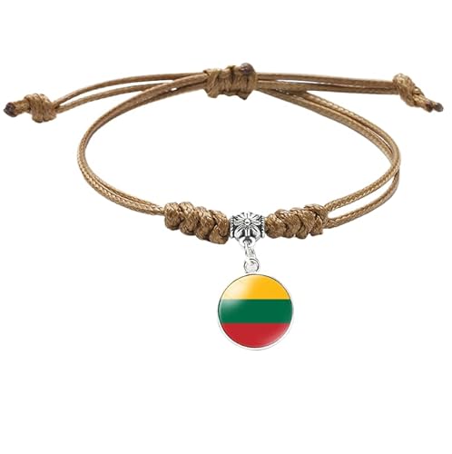 MGDIFYXAA Geflochtenes Armband Mit Litauischer Flagge – Verstellbares Armband Mit Fußballliebhaber-Flaggenmuster, Schmuck, Geschenk Für Frauen Und Männer, Khaki, 16 Mm MGDIFYXAA Geflochtenes Armband Mit Litauischer Flagge – Verstellbares Armband Mit Fußballliebhaber-Flaggenmuster, Schmuck, Geschenk Für Frauen Und Männer, Khaki, 16 Mm von MGDIFYXAA