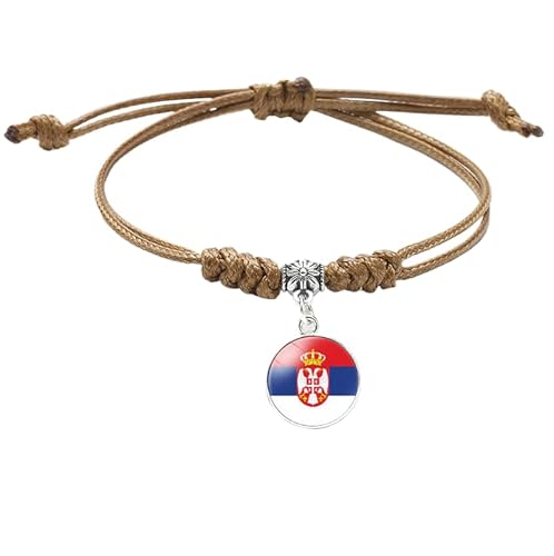 MGDIFYXAA Geflochtenes Armband Mit Serbischer Flagge – Verstellbares Armband Mit Fußballliebhaber-Flaggenmuster, Schmuck, Geschenk Für Frauen Und Männer, Khaki, 16 Mm MGDIFYXAA Geflochtenes Armband Mit Serbischer Flagge – Verstellbares Armband Mit Fußballliebhaber-Flaggenmuster, Schmuck, Geschenk Für Frauen Und Männer, Khaki, 16 Mm von MGDIFYXAA
