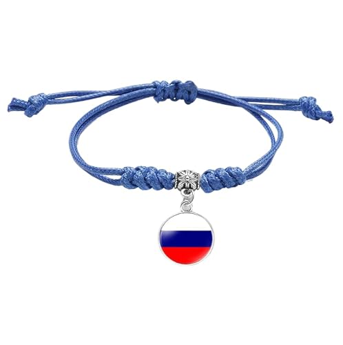 MGDIFYXAA Russland-Webarmband Für Damen Und Herren, Armband Mit Russischer Flagge, Handgefertigt, Geflochtenes Seil, Verstellbar, Schmuckzubehör Für Männer Und Frauen, Dunkelblau, 16 Mm MGDIFYXAA Russland-Webarmband Für Damen Und Herren, Armband Mit Russischer Flagge, Handgefertigt, Geflochtenes Seil, Verstellbar, Schmuckzubehör Für Männer Und Frauen, Dunkelblau, 16 Mm von MGDIFYXAA