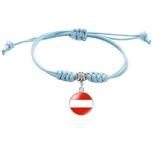 Modisches Armband Mit Der Flagge Österreichs, Handgefertigt, Geflochten, Nationalflagge, Verstellbares Kettenarmband, Souvenir, Origineller Geflochtener Schmuck Für Männer Und Frauen, Paar, Gesche Modisches Armband Mit Der Flagge Österreichs, Handgefertigt, Geflochten, Nationalflagge, Verstellbares Kettenarmband, Souvenir, Origineller Geflochtener Schmuck Für Männer Und Frauen, Paar, Gesche von MGDIFYXAA