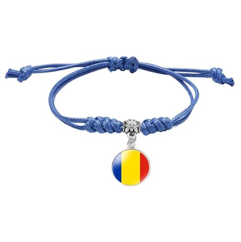 Modisches Armband Mit Rumänischer Flagge, Handgefertigt, Geflochten, Nationalflagge, Verstellbares Kettenarmband, Souvenir, Origineller Geflochtener Schmuck Für Männer Und Frauen, Paargeschenk, Du Modisches Armband Mit Rumänischer Flagge, Handgefertigt, Geflochten, Nationalflagge, Verstellbares Kettenarmband, Souvenir, Origineller Geflochtener Schmuck Für Männer Und Frauen, Paargeschenk, Du von MGDIFYXAA