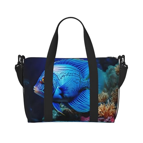 Blue Ocean Unterwasser-Handgepäcktasche mit Reißverschluss, Wochenendtasche, Übernachtungstasche, für Damen und Herren von MGGAklp