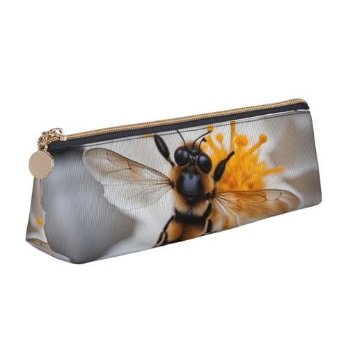 MGGAklp Bee On Federmäppchen mit Wabenmuster, mit Reißverschluss, Bürobedarf, Organizer und Reisen für Damen und Herren MGGAklp Bee On Federmäppchen mit Wabenmuster, mit Reißverschluss, Bürobedarf, Organizer und Reisen für Damen und Herren von MGGAklp