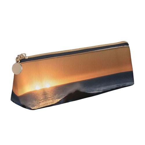 MGGAklp Federmäppchen mit Aufdruck "Last Sun Rays of Over The Sea Waves" mit Reißverschluss, Bürobedarf, Organizer und Reisen für Damen und Herren MGGAklp Federmäppchen mit Aufdruck "Last Sun Rays of Over The Sea Waves" mit Reißverschluss, Bürobedarf, Organizer und Reisen für Damen und Herren von MGGAklp
