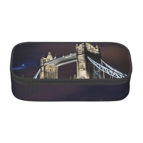 MGGAklp Federmäppchen mit Aufdruck "Tower Bridge in London", Schreibwaren mit Reißverschluss, Schulbedarf für Mädchen, Jungen, Büro MGGAklp Federmäppchen mit Aufdruck "Tower Bridge in London", Schreibwaren mit Reißverschluss, Schulbedarf für Mädchen, Jungen, Büro von MGGAklp