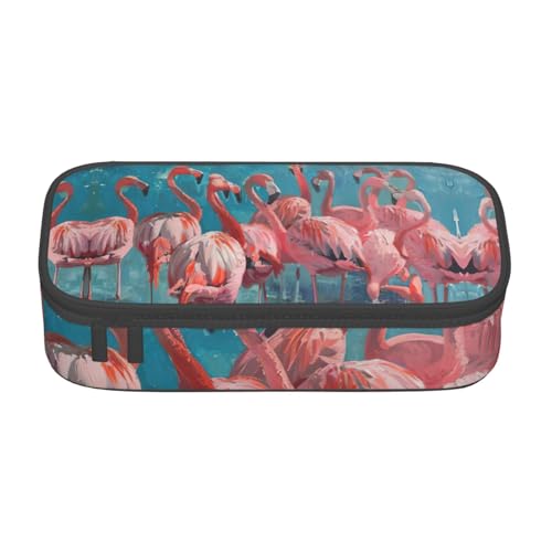 MGGAklp Federmäppchen mit Flamingo-Druck, Schreibwaren mit Reißverschluss, Schulbedarf für Mädchen, Jungen, Büro, Schwarz , Einheitsgröße, Taschen-Organizer MGGAklp Federmäppchen mit Flamingo-Druck, Schreibwaren mit Reißverschluss, Schulbedarf für Mädchen, Jungen, Büro, Schwarz , Einheitsgröße, Taschen-Organizer von MGGAklp