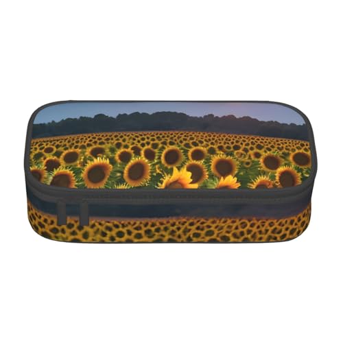 MGGAklp Federmäppchen mit Sonnenblumen-Motiv, mit Reißverschluss, Schulbedarf für Mädchen, Jungen, Büro MGGAklp Federmäppchen mit Sonnenblumen-Motiv, mit Reißverschluss, Schulbedarf für Mädchen, Jungen, Büro von MGGAklp