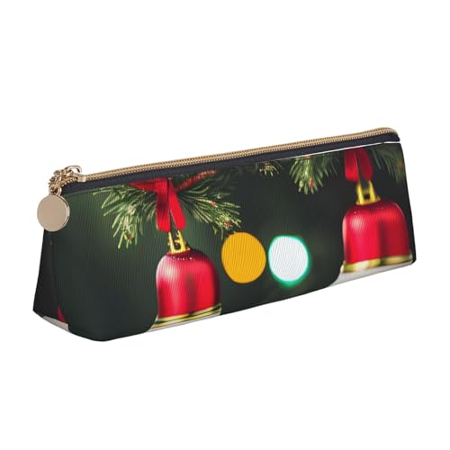 MGGAklp Federmäppchen mit Weihnachtsbaum und Glocke, mit Reißverschluss, Bürobedarf, Organizer und Reisen, für Damen und Herren MGGAklp Federmäppchen mit Weihnachtsbaum und Glocke, mit Reißverschluss, Bürobedarf, Organizer und Reisen, für Damen und Herren von MGGAklp