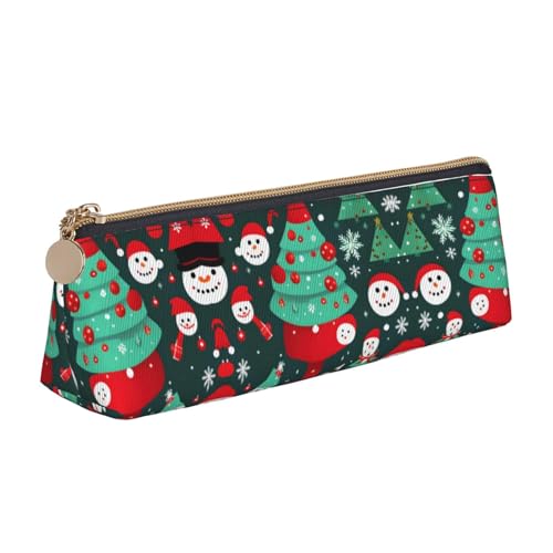 MGGAklp Federmäppchen mit Weihnachtsbaum- und Schneemann-Druck, mit Reißverschluss, Bürobedarf, Organizer und Reisen, für Damen und Herren MGGAklp Federmäppchen mit Weihnachtsbaum- und Schneemann-Druck, mit Reißverschluss, Bürobedarf, Organizer und Reisen, für Damen und Herren von MGGAklp