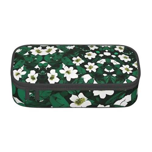 MGGAklp Hunter Federmäppchen mit Blumenmuster, mit Reißverschluss, Schulbedarf für Mädchen, Jungen, Büro MGGAklp Hunter Federmäppchen mit Blumenmuster, mit Reißverschluss, Schulbedarf für Mädchen, Jungen, Büro von MGGAklp