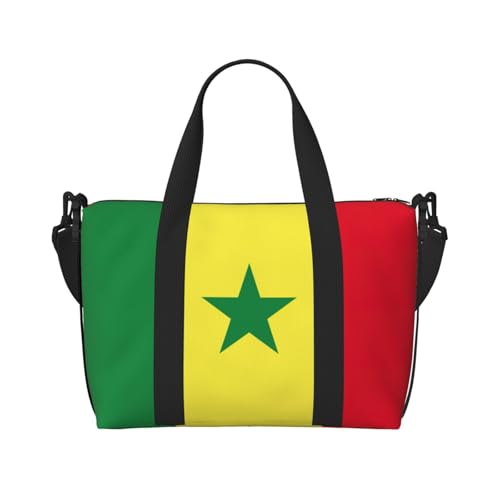 Reisetasche mit Senegal-Motiv, mit Reißverschluss, Wochenendtasche, Übernachtungstasche, für Damen und Herren, Handgepäck Reisetasche mit Senegal-Motiv, mit Reißverschluss, Wochenendtasche, Übernachtungstasche, für Damen und Herren, Handgepäck von MGGAklp