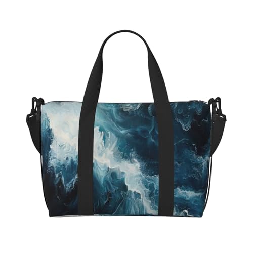 Within The Tides Handgepäcktasche mit Reißverschluss, Wochenendtasche, Übernachtungstasche, für Damen und Herren von MGGAklp