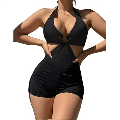 MGGMOKAY Damen Bademode Cover-ups Einteilige Bademode Bademode Tummy Tuck V Neck U Ring Bademode Bademode Bademode Cover-ups,Schwarz,S MGGMOKAY Damen Bademode Cover-ups Einteilige Bademode Bademode Tummy Tuck V Neck U Ring Bademode Bademode Bademode Cover-ups,Schwarz,S von MGGMOKAY