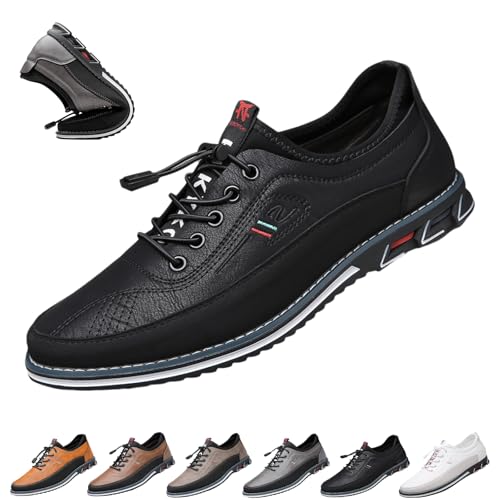 Buybuymen Orthopädische Schuhe, Buybuymen Modische orthopädische Herrenschuhe, verstellbare Schnürschuhe, leicht, formelle Business-Schuhe, Fahren, Arbeiten, Gehen, Party, Oxfords, Leder-Loafer(Schwar Buybuymen Orthopädische Schuhe, Buybuymen Modische orthopädische Herrenschuhe, verstellbare Schnürschuhe, leicht, formelle Business-Schuhe, Fahren, Arbeiten, Gehen, Party, Oxfords, Leder-Loafer(Schwar von MGHN