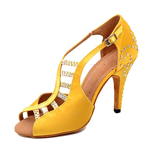 MGM-Joymod , Damen Peep-Toe, Gelb - Yellow/10cm Heel - Größe: 38 EU von MGM-Joymod