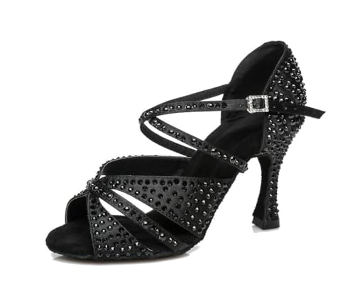 MGM-Joymod Damen Glitzer Strass Mit Perlen Peep Toe Salsa Tango Latein Ballsaal Tanzen Hochzeit Party Tanzschuhe,L428 Schwarz 9cm : EU 39 MGM-Joymod Damen Glitzer Strass Mit Perlen Peep Toe Salsa Tango Latein Ballsaal Tanzen Hochzeit Party Tanzschuhe,L428 Schwarz 9cm : EU 39 von MGM-Joymod