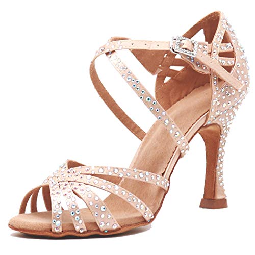 MGM-Joymod Damen Peep Toe Kreuz Riemen Strass Social Tango Ballsaal Latein Modern Tanzschuhe Hochzeit Party Sandalen, Absatz: 9 cm,37 EU MGM-Joymod Damen Peep Toe Kreuz Riemen Strass Social Tango Ballsaal Latein Modern Tanzschuhe Hochzeit Party Sandalen, Absatz: 9 cm,37 EU von MGM-Joymod